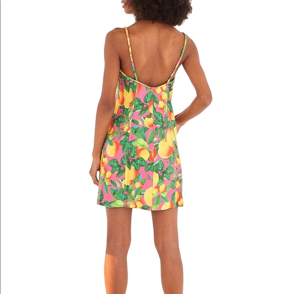 Farm Rio Orange Sunset Mini Dress NWT XL - Picture 2 of 3